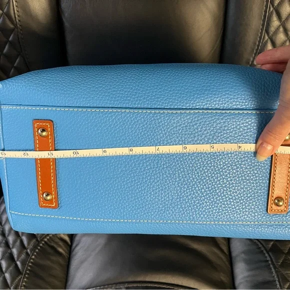 - Dooney & Bourke tote handbag Chelsea blue. Pebble l… - Picture 9 of 11